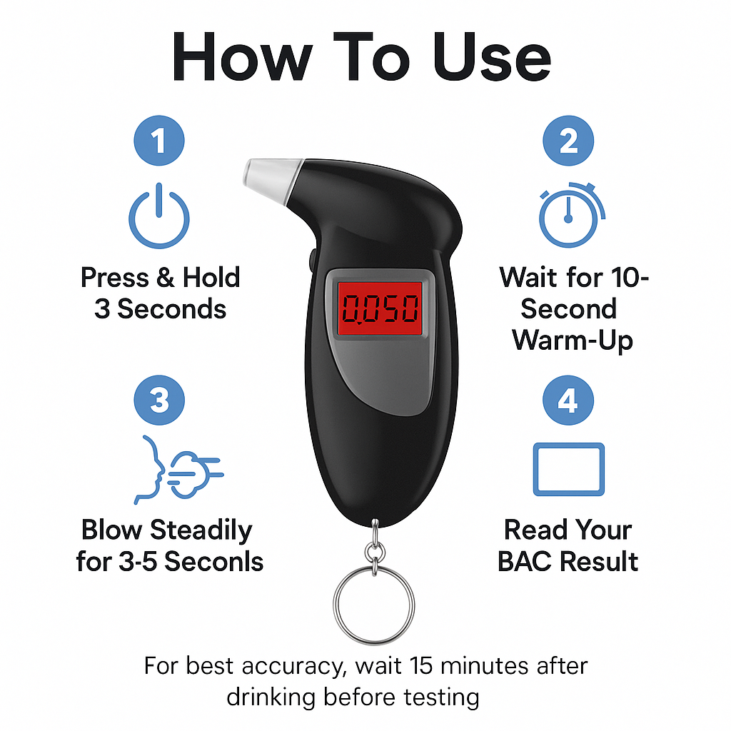 Portable Alcohol Breathalyser